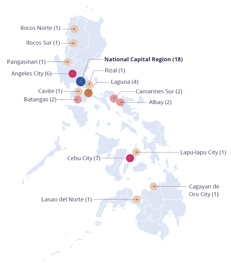 map of commercial child sexual exploitation across the philippines 2023-2024